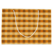 Warmer Fall Kariert Große Geschenktüte (Rückseite)