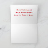 "Warmer Feiertag wünscht " Feiertagskarte (Innenseite)