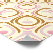 Warmer Golden-Pink-Mandala-Muster Poster (Ecke)