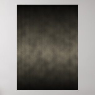 Warmer Grau-Gotischer Ombre-Hintergrund Kunst Poster