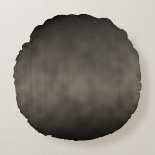 Warmer Grau-Gotischer Ombre-Hintergrund Kunst Rundes Kissen