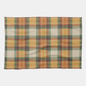Warmer Herbst-Ernte-Tartan-Karomuster Geschirrtuch (Horizontal)