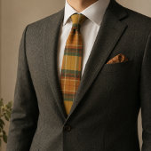 Warmer Herbst-Ernte-Tartan-Karomuster Krawatte
