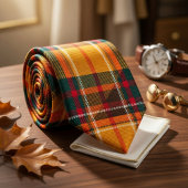 Warmer Herbst-Ernte-Tartan-Karomuster Krawatte
