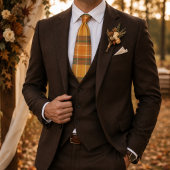 Warmer Herbst-Ernte-Tartan-Karomuster Krawatte