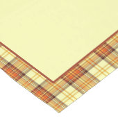 Warmer Herbst-Karo-mittlerer Tischläufer (Ecke)