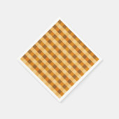 Warmer Herbst-Karostoff Serviette (Ecke)
