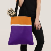Warmer Herbst Orange Royal Lila Color Block Tasche (Von Nahem)