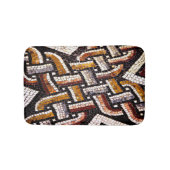 Warmer Herbst Toned Roman Tile Mosaik Badematte (Vorderseite)