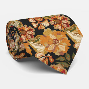 Warmer herbstlicher floraler abstrakter Hochzeitss Krawatte