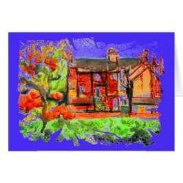 Warmer Herbsttag in Newtown, Powys, Wales