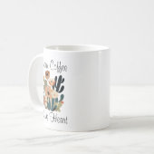 Warmer Kaffee, freundliches Herz Kaffeetasse (Vorderseite Links)