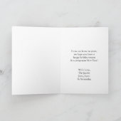 Warmer Kaffee und Lebkuchen Weihnachten Karte (Innenseite)