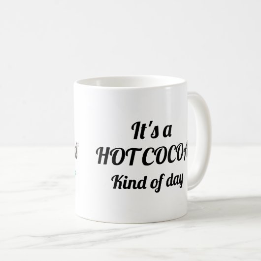Warmer Kakaotag Kaffeetasse (VorderseiteRechts)