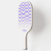 Warmer Karo lila Pickleball Schläger (Links)