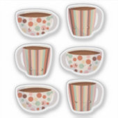 Warmer Kreis auf Kaffeetassen Aufkleber (Vorderseite)