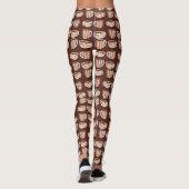 Warmer Kreis auf Kaffeetassen Leggings (Rückseite)