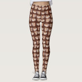 Warmer Kreis auf Kaffeetassen Leggings (Vorderseite)
