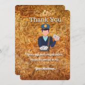 Warmer Letter Carrier Mailman Postal Mail Carrier Dankeskarte (Vorne/Hinten)
