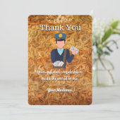 Warmer Letter Carrier Mailman Postal Mail Carrier Dankeskarte (Stehend Vorderseite)