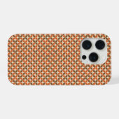 Warmer Mid-Century Retro Boomerang Atomstil iPhone Hülle (Rückseite (Horizontal))
