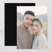 Warmer Minimalistischer Foto-Stil Einladung (Vorne/Hinten)