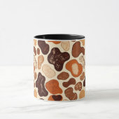 Warmer neutraler abstrakter Becher – modernes orga Tasse (Zentrum)