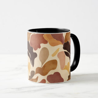 Warmer neutraler abstrakter Becher – modernes orga Tasse