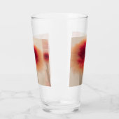 Warmer neutraler abstrakter Glaskelch Glas (Links)