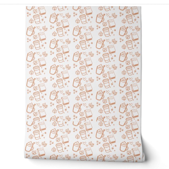 Warmer orange Herbst Wallpaper Tapete (Abrollen)