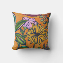 Warmer Orangen-Sonnenblumen-Garten