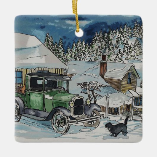 Warmer Platz Keramikornament (Vorderseite)