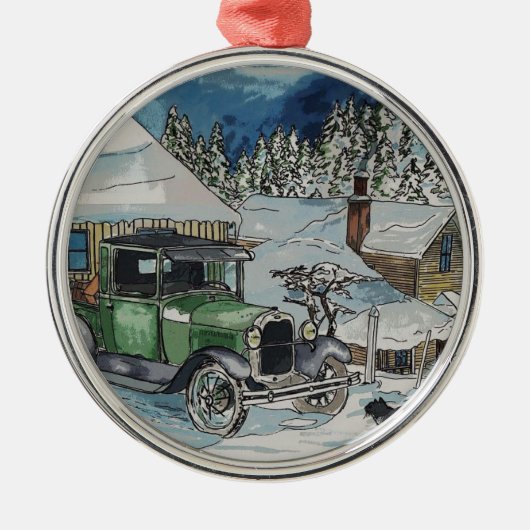 Warmer Platz Ornament Aus Metall (Vorne)