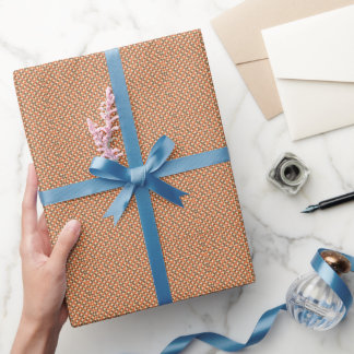 Warmer Retro-Boomerang im Stil der Mitte des Jahrh Geschenkpapier