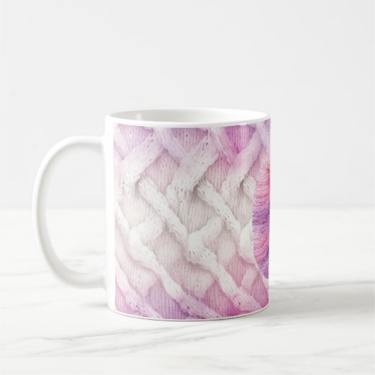 Warmer rosa Lila Buchstabe G Kaffeetasse (Links)