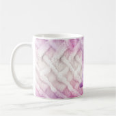 Warmer rosa Lila Buchstabe H Kaffeetasse (Links)