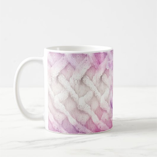 Warmer rosa Lila Buchstabe P Kaffeetasse (Links)