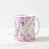 Warmer rosa Lila Buchstabe Y Kaffeetasse (VorderseiteRechts)