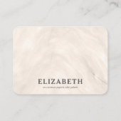 Warmer Rosa- und Champagner-Hochzeitsfarbpalette K Begleitkarte (Rückseite)