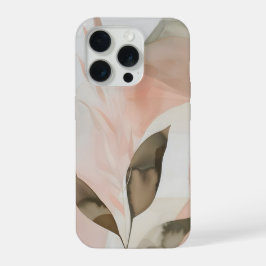 Warmer Rosé-farbener organischer Abstrakt mit mode iPhone 15 Pro Hülle