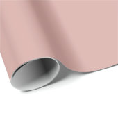Warmer Rosenschimmer in solider Farbe Geschenkpapier (Rolleneckpunkt)