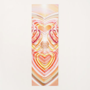 Warmer Rush! Yoga Mat, Herz, Rosa, Rot, Gelb Yogamatte