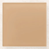 Warmer Sand Custom Drink Untersetzer (Vorderseite)