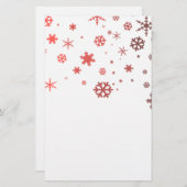 Warmer Schnee Briefpapier (Vorne/Hinten)