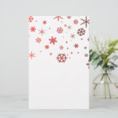 Warmer Schnee Briefpapier (Stehend Vorderseite)