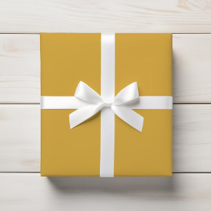 Warmer Senf scharfe gelbe Farbe Geschenkpapier