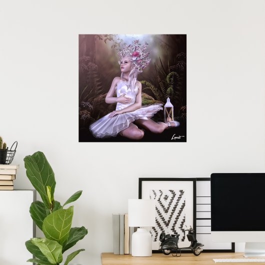 Warmer Sonnenschein Poster (Heimbüro)