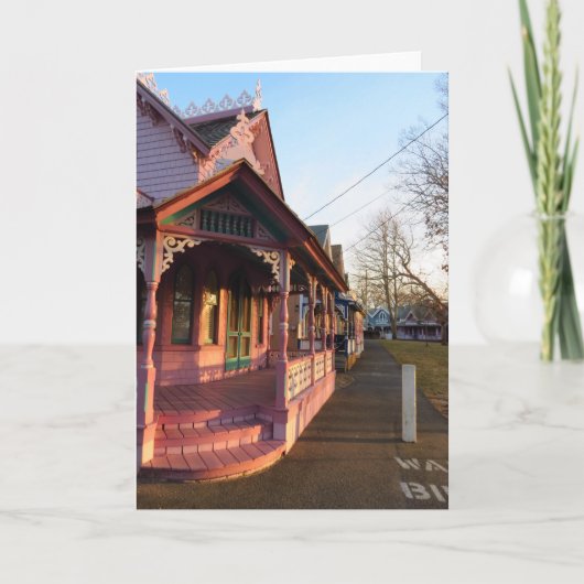 Warmer Sonnenuntergang auf Gingerbread - Martha's Karte (Vorderseite)