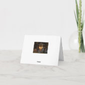 Warmer Sonnenuntergang Karte (Rückseite)