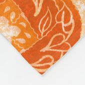Warmer Sonnenuntergangsstrudel Fleecedecke (Ecke)